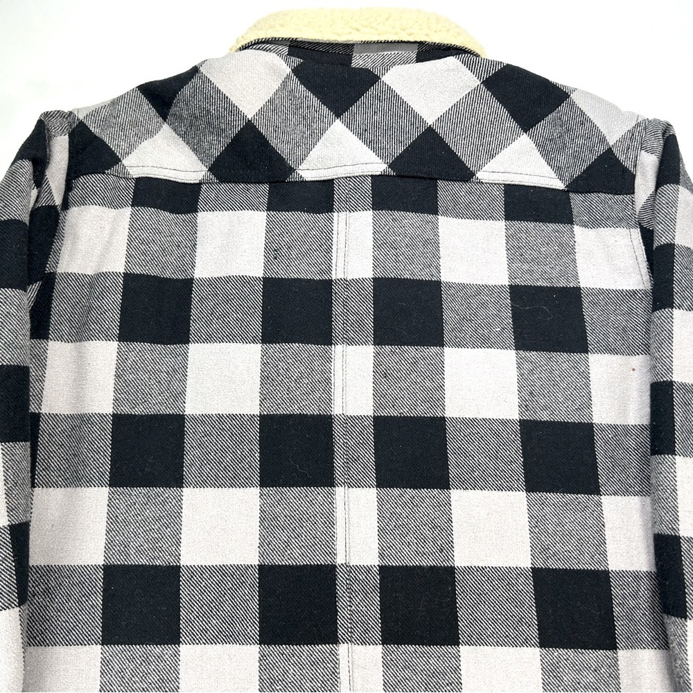 Dickies Flannel Shirt Jacket W/Sherpa Collar Size Small (34-36) Men's - Picture 5 of 9